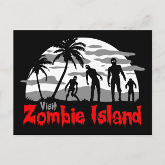 Besök Zombie Island Vykort