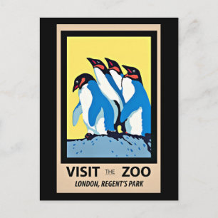Besök Zoo, London, Regents park Vykort