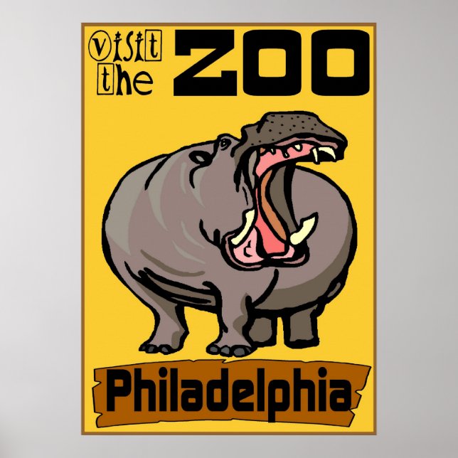 Besök Zoo Philadelphia Poster (Framsidan)