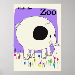 Besök zoo poster