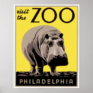 Besök zoo poster