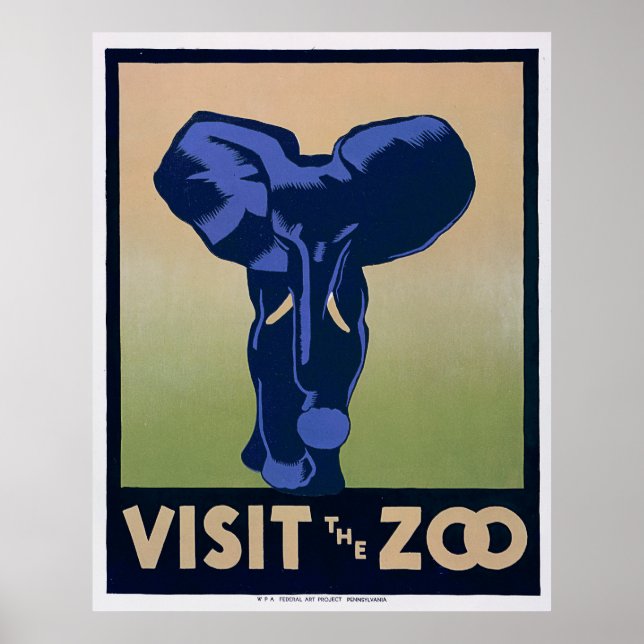 Besök zoo poster (Framsidan)