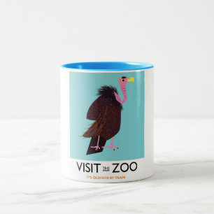 Besök zoo Två-Tonad mugg