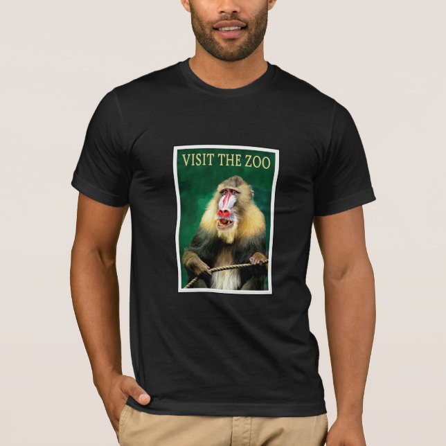 Besök Zoo, vintage-resaaffisch T Shirt (Framsida)