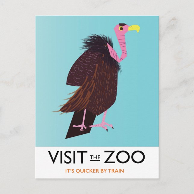Besök zoo vykort (Framsida)