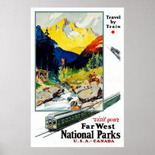 Besöka dina avlägsna västra nationalparker poster