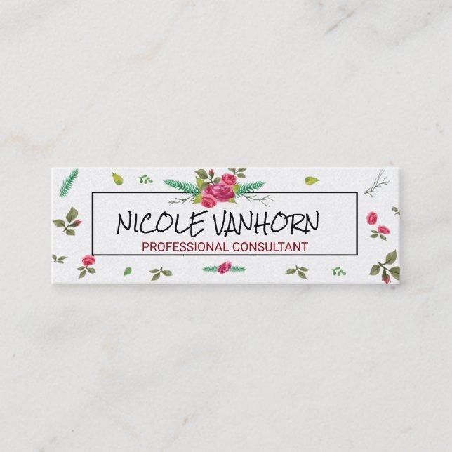 Besöka för mönster för ro för mini visitkort (Framsida)