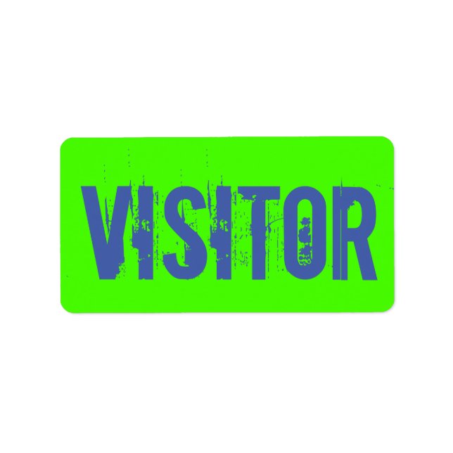 Besökare Adressetikett (Framsidan)