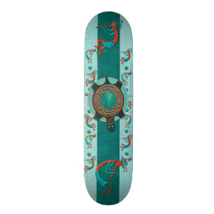 Besökare Anasazi Native Folk Art Skateboard Bräda 21,5 Cm