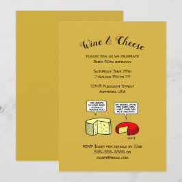 Besökare från födelsedagspartiet Vin Inbjudningar