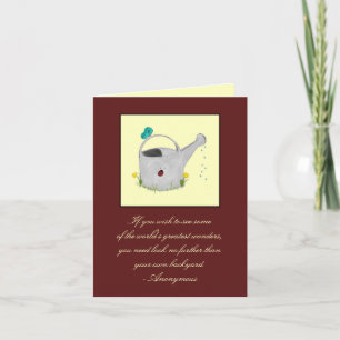Besökare från Garden Note Card Kort