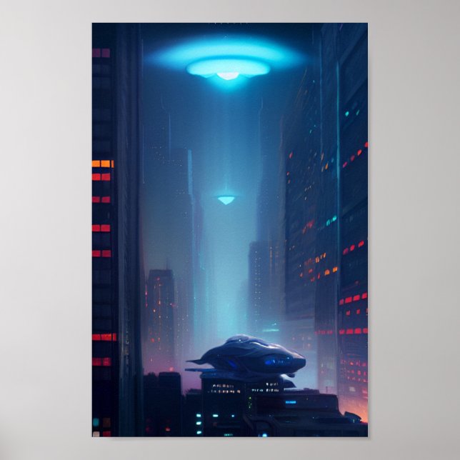 Besökare från rymden poster (Framsidan)