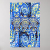 Besökare på en stjärnnattPoster