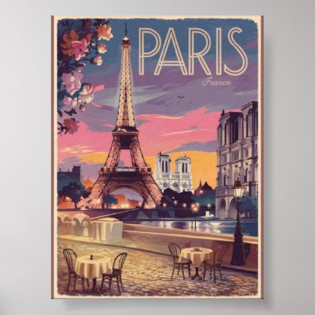 Besökare Paris Poster (Framsidan)