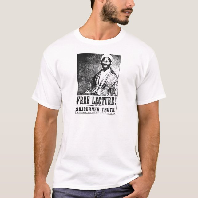 Besökaresanning: De fria föreläser! Affisch Tee Shirt (Framsida)