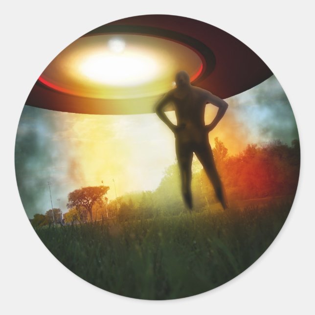 Besökarfästet Runt Klistermärke (Framsida)