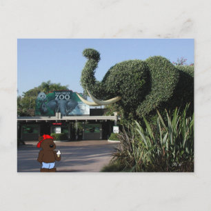 "Besöker björnen den familj" CA-vykortet Vykort