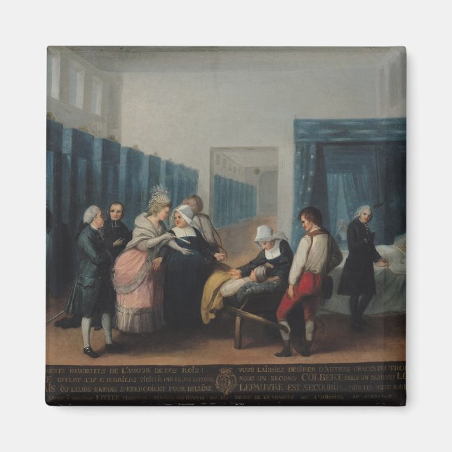 Besöket av monsieur och Madame Necker Magnet (Framsidan)