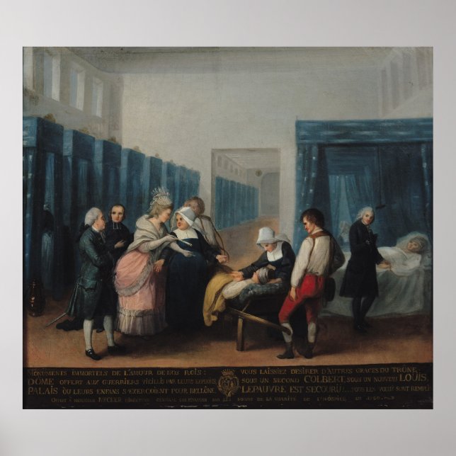 Besöket av monsieur och Madame Necker Poster (Framsidan)