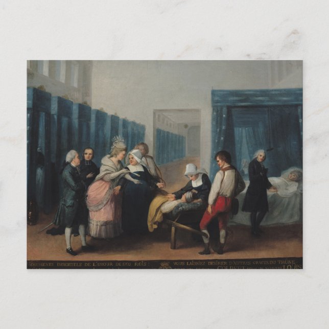 Besöket av monsieur och Madame Necker Vykort (Framsida)