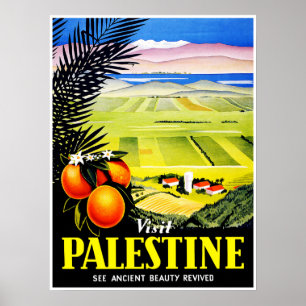 BesökPalestina ~ ser upplivad forntida skönhet Poster
