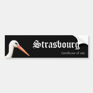 Besöksintyg för Strasbourg Bildekal