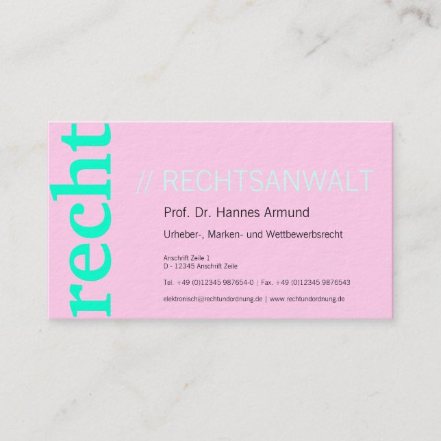 Besökskort för Chancelleri Visitkort (Framsida)