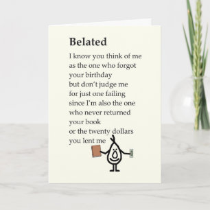 Besökt Grattis på födelsedagen Dikt Kort