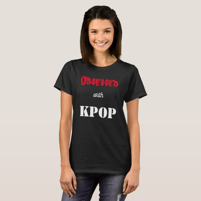 Besökt med KPOP T Shirt (Hel framsida)