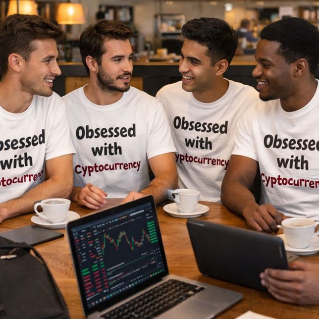 Besökt med kryptovaluta t-shirt (Skapare uppladdad)