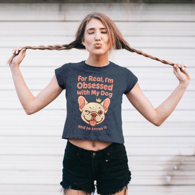 Besökt med min Fransk Bulldog T Shirt (Skapare uppladdad)