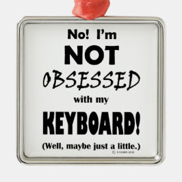 Besökt Tangentbord Julgransprydnad Metall