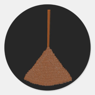Besom Stickers Runt Klistermärke
