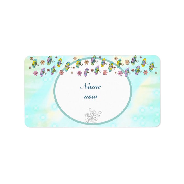 Besondere visitenkarte adressetikett (Framsidan)