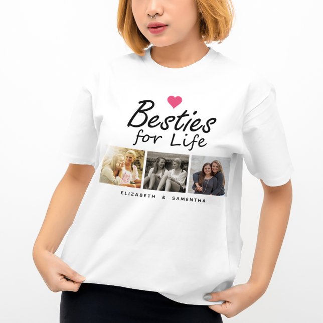 Besparingar för Life Quote Shock rosa Heart Photo  T Shirt (Skapare uppladdad)