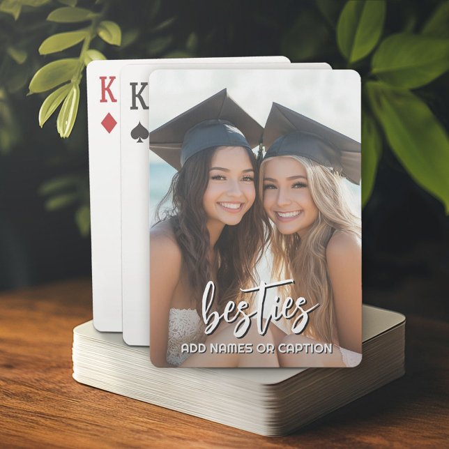 Besparingar med foto- och Anpassningsbar-text - sk Casinokort (Custom Poker Playing Cards)