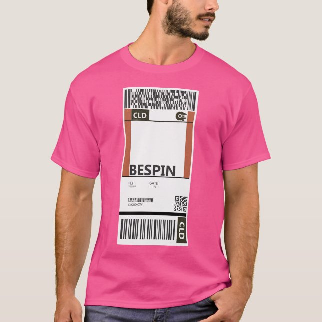 Bespin Boarding Pass T Shirt (Framsida)