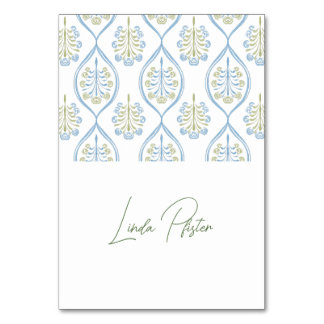 Bespoke Blue and Green Floral Wedding  Bordsnummer