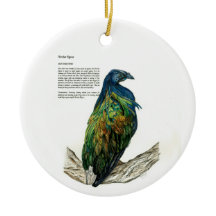 Bespoke Hand målade Skriv ut Bird Ornament