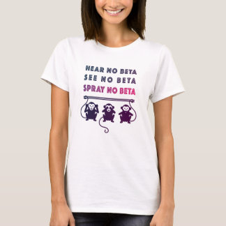 Bespruta inte Beta - kloka apor T Shirt