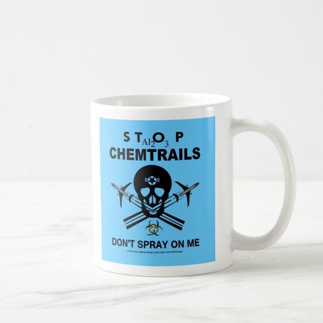 Bespruta inte på mig! - Chemtrails Kaffemugg (Höger)