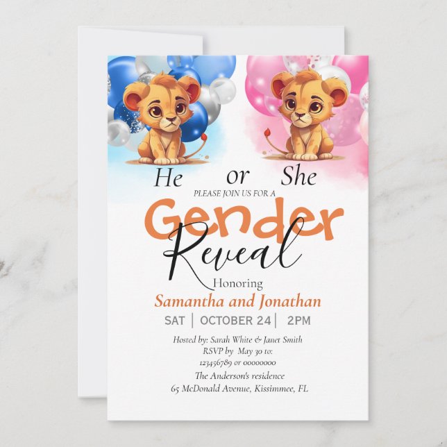 Besprutning eller gender meddelande (Framsida)