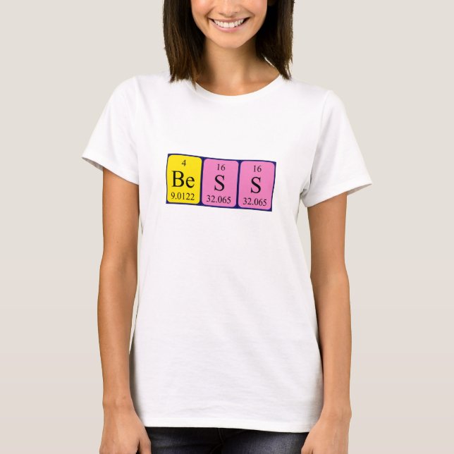 Bess Periodisk skjorta bord namn T Shirt (Framsida)