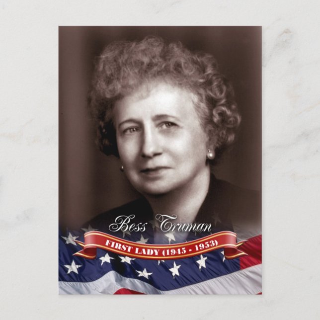 Bess Truman, första Dam i USA Vykort (Framsida)