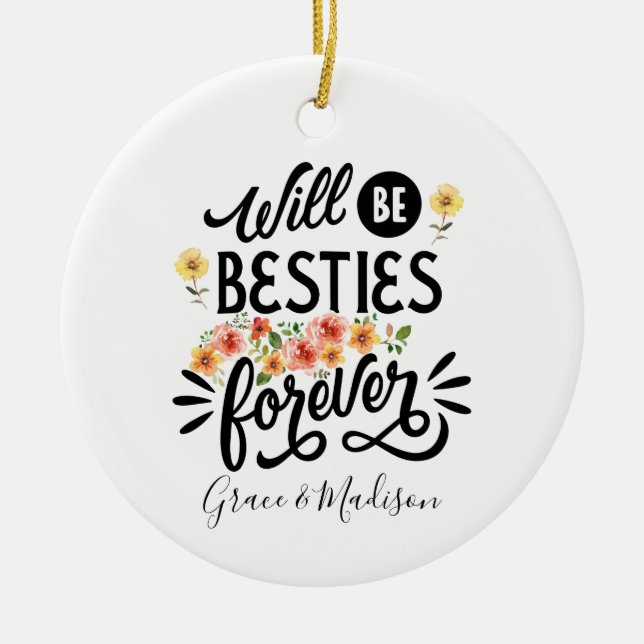 Besseringar för Life BFF Friends Forever Gift Julgransprydnad Keramik (Framsidan)