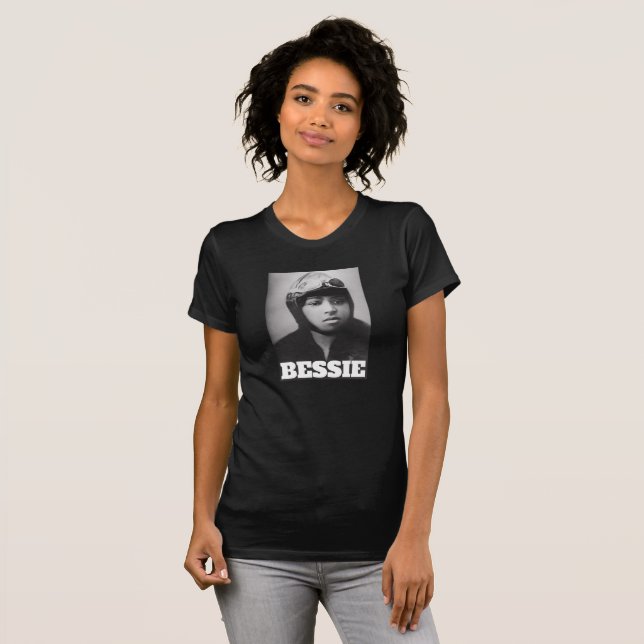 Bessie Coleman - Aviation Pioneer T Shirt (Hel framsida)