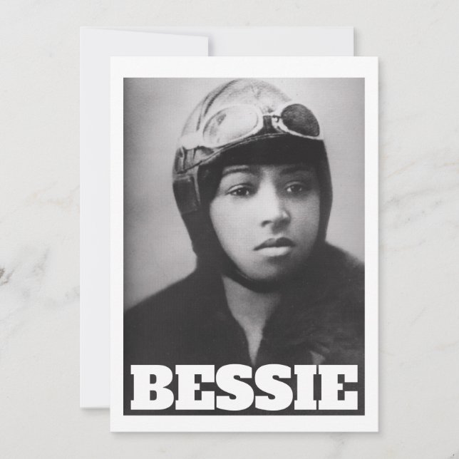 Bessie Coleman - Aviation Pioneer Tack Kort (Framsida)