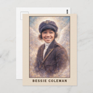 Bessie Coleman Aviatrix Angel Vykort