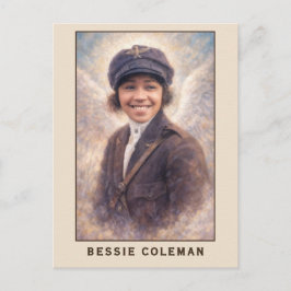 Bessie Coleman Aviatrix Angel Vykort
