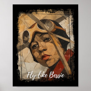Bessie Coleman Black History Month African America Poster